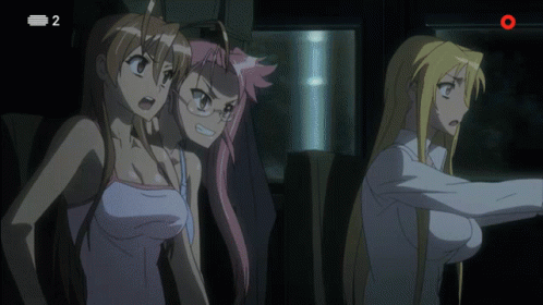 Highschool Of The Dead Zombie Student Attack GIF