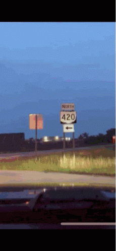 Highway Sign North 420