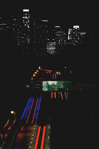 Highway Sign North And South GIF