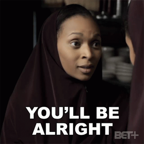 Hijabi Woman Telling Another You'll Be Alright GIF