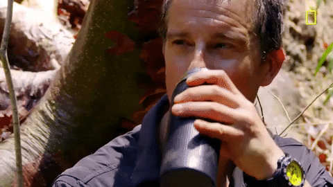 Hiking Zachary Quinto Replenishing GIF