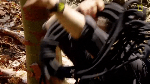 Hiking Zachary Quinto Taking Rope GIF