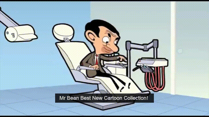 Hilarious Cartoon Mr. Bean GIF