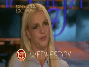 Hilarious Face Of Britney Spears On Wednesday GIF