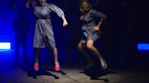 Hilarious Fake Grannies Night Out GIF