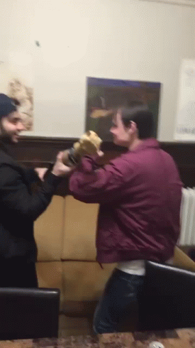 Hilarious Friends Playful Smack GIF