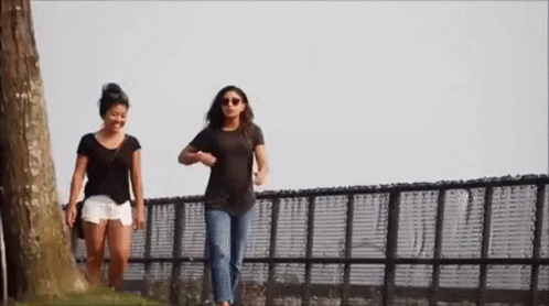 Hilarious Funny Running Girl Prank GIF