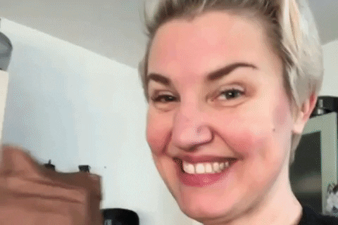 Hilarious Good Morning Coffee Bean Drink GIF