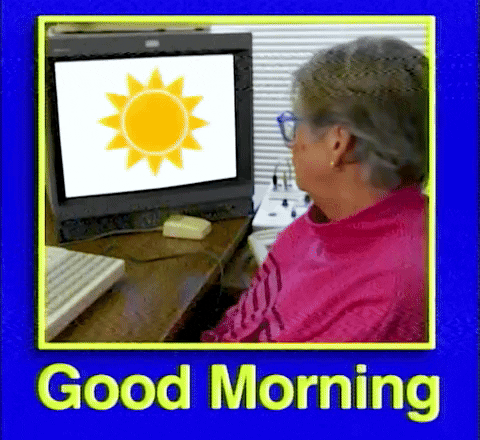 Hilarious Good Morning Grumpy Grandma GIF