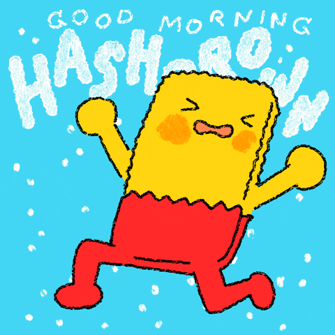 Hilarious Good Morning Kung Fu Hashbrown GIF