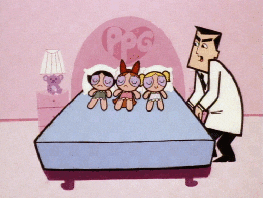 Hilarious Good Morning Powerpuff Girls GIF