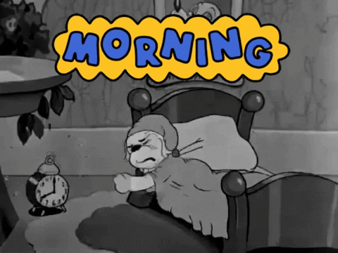 Hilarious Good Morning Punching Alarm Clock GIF