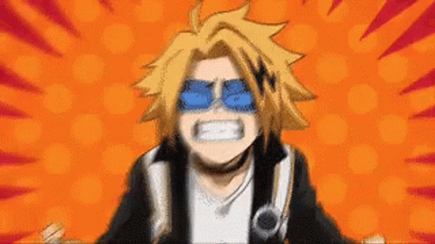 Hilarious Hero Academia Angry Denki GIF