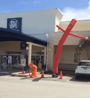 Hilarious Human Inflatable Tube Man Dance GIF