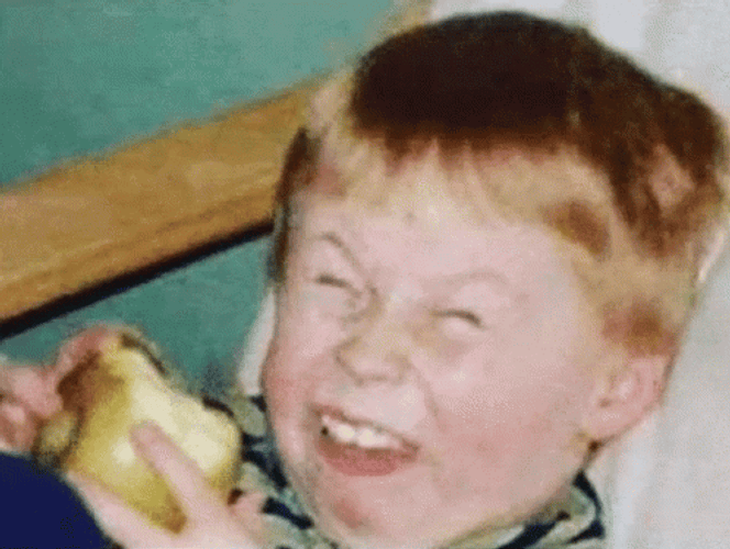 Hilarious Kid Face Sarcastic Laugh Meme GIF