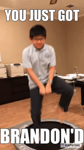 Hilarious Kid Let’s Go Brandon Dance GIF