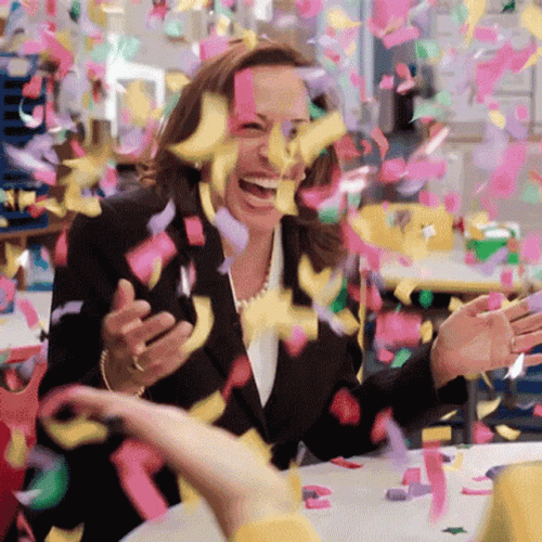 Hilarious Laughing Kamala Harris GIF