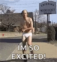 Hilarious Man Super Excited Dancing So Excited GIF