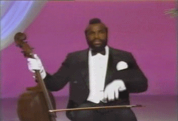 Hilarious Mr T Playing Banjo Falling GIF