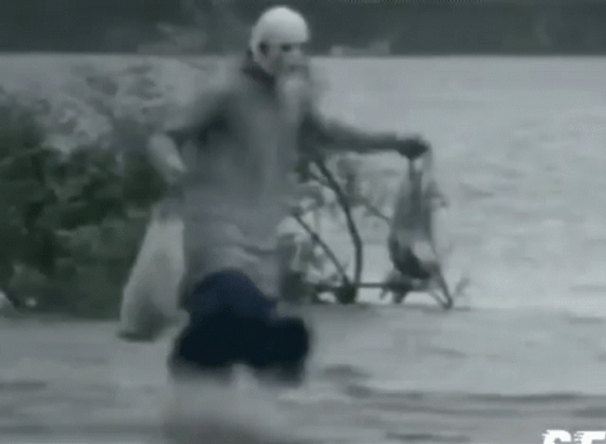 Hilarious Old Man Skipping GIF
