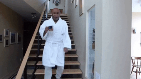 Hilarious Robert Blackmon Good Morning In Robes GIF
