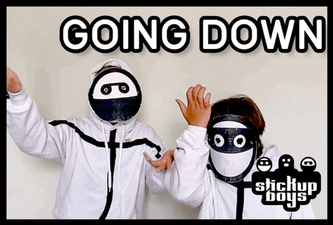 Hilarious Stickup Boys Going Down GIF
