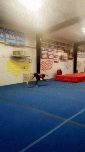 Hilarious Triple Lindy Back Dive Fail GIF