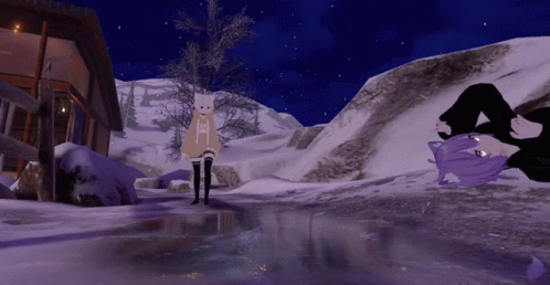 Hilarious Tumble Slipping On Ice GIF