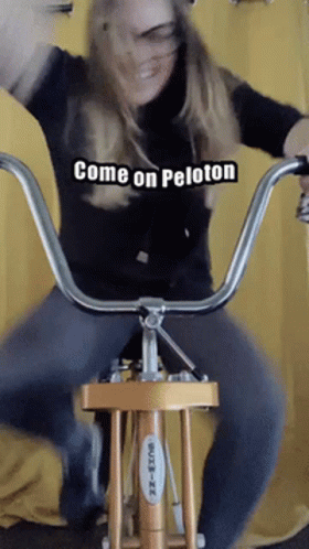 Hilarious Woman Come On Peloton GIF