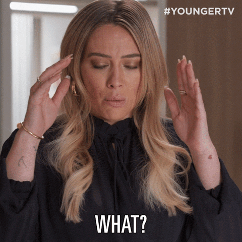 Hilary Duff Mind Blown Shocked GIF