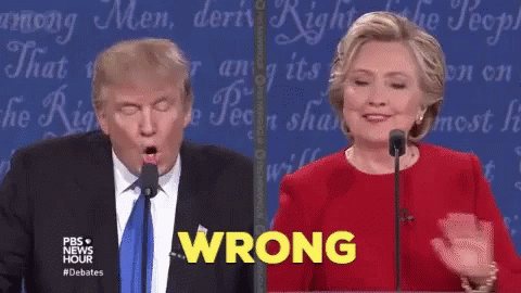 Hillary Clinton And Donald Trump GIF