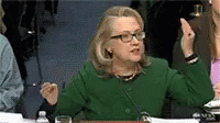 Hillary Clinton Angry Speaking GIF