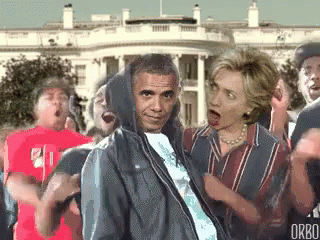Hillary Clinton Barack Obama GIF