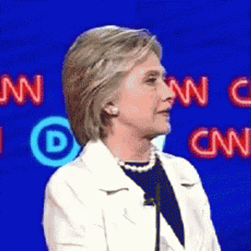 Hillary Clinton Denied The Question GIF