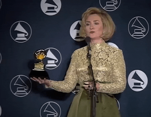 Hillary Clinton Giving An Acceptance Speech GIF