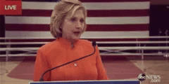 Hillary Clinton Live Speech GIF