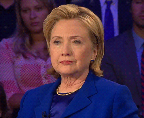 Hillary Clinton Nodding Fast GIF