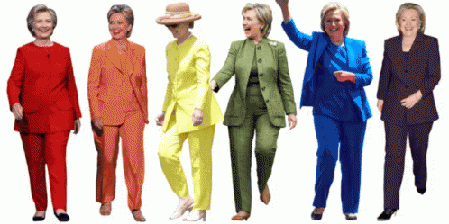 Hillary Clinton Outfits GIF