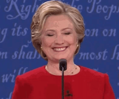 Hillary Clinton Shaking Her Shoulders GIF