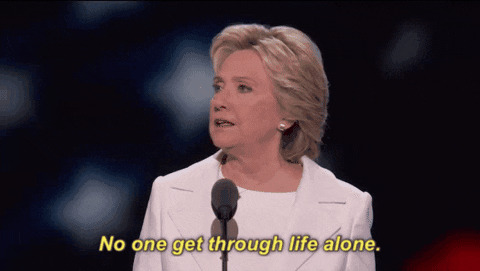 Hillary Clinton Talking On The Microphone GIF