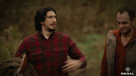 Hillbilly Adam Driver Friendly Shoulder Tap GIF