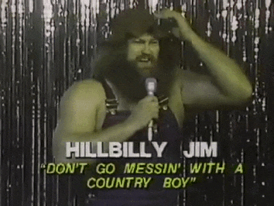 Hillbilly Jim Singing Wwe Album GIF