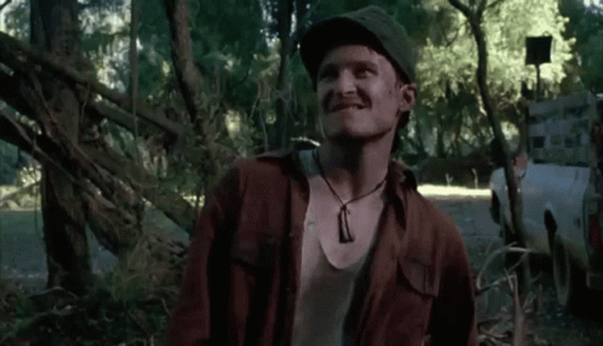 Hillbilly Sinister Smile Roadkill Driver GIF