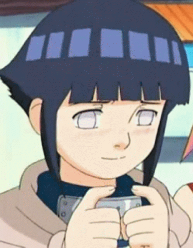 Young Hinata Hyuga Thinking GIF