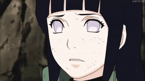 Shocked Hinata Hyuga GIF