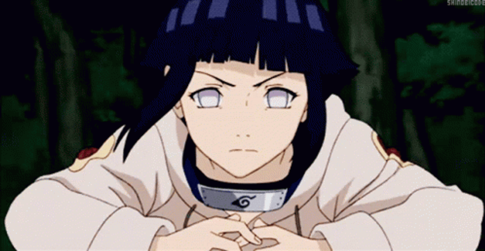 Hinata Hyuga Attacking  GIF