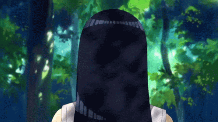 Hinata Hyuga Looking Back Smiling GIF