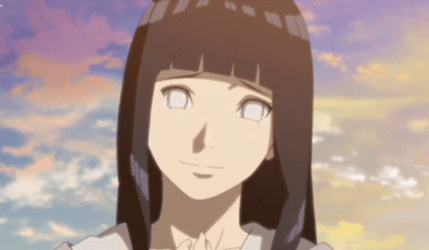 Hinata Hyuga Wiping Her Eyes  GIF
