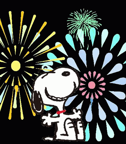 Happy Snoopy Hip Hip Hooray GIF