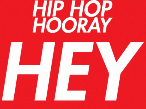 Hip Hip Hooray Text GIF